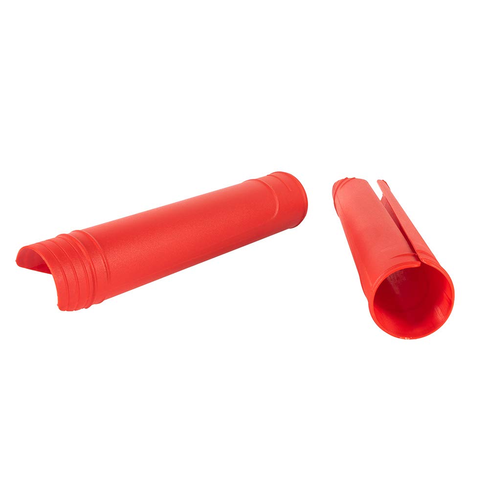 High Impact Resistance Motorcycle Upper Fork Guards - Durable Plastic Wraps for Dirt Bikes (Yamaha, Kawasaki, Husqvarna) - Red | Off-Road Protection & Enhanced Bike Safety