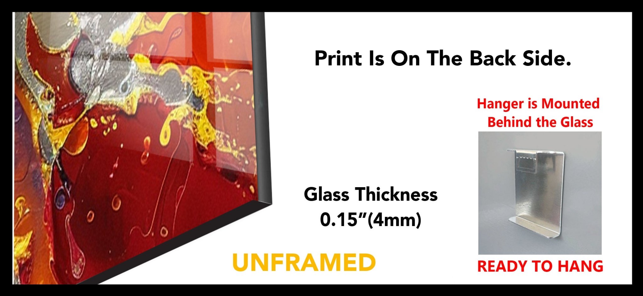 2 Piece Abstract Cracked Paint Glass Wall Art Set - Modern Home Decor for Living Room, Bedroom & Office - Shattered Glass Effect Canvas Painting for Unique Interior Design