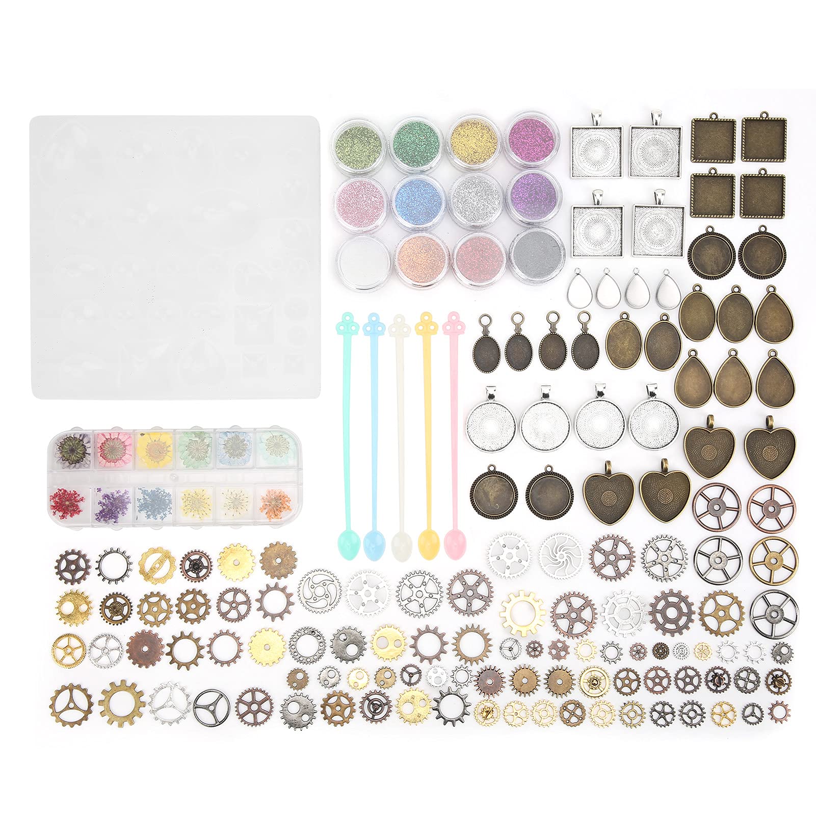 Premium Silicone Jewelry Molds for Resin Casting - Reusable, Durable & Food Safe DIY Pendant Molds - Perfect for Handmade Necklaces, Earrings & Craft Projects