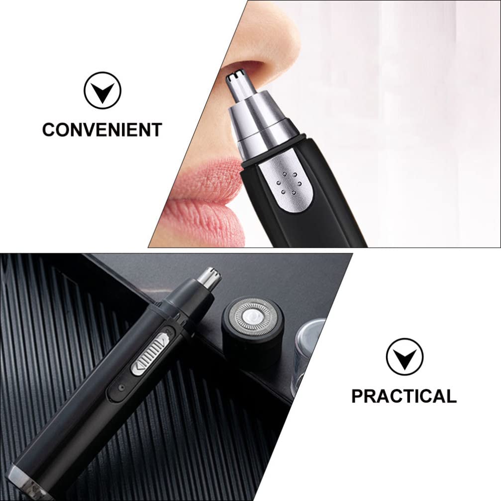 Professional Men's Grooming Kit - Nose Hair Trimmer, Mustache Trimmer, Eyebrow Trimmer & Facial Hair Remover with Oil Cleanser - Home & Travel Hair Removal Tool for Men's Grooming Routine