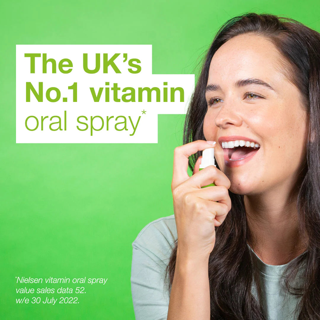 BetterYou DLux 3000iu Vitamin D3 Oral Spray - 15ml Liquid Supplement for Immune Support & Bone Health - Easy to Use Vitamin D Spray for Adults & Kids - Perfect for Home, Office & Travel