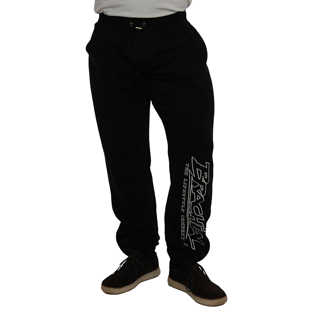 **Men's Brachial Tracksuit Pants - Black - Comfortable & Stylish Joggers for Workout, Running, and Casual Wear**