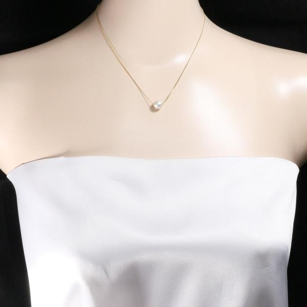 18K Yellow Gold Pearl Necklace for Women - Elegant Bridal Jewelry Gift for Wedding, Anniversary & Special Occasions