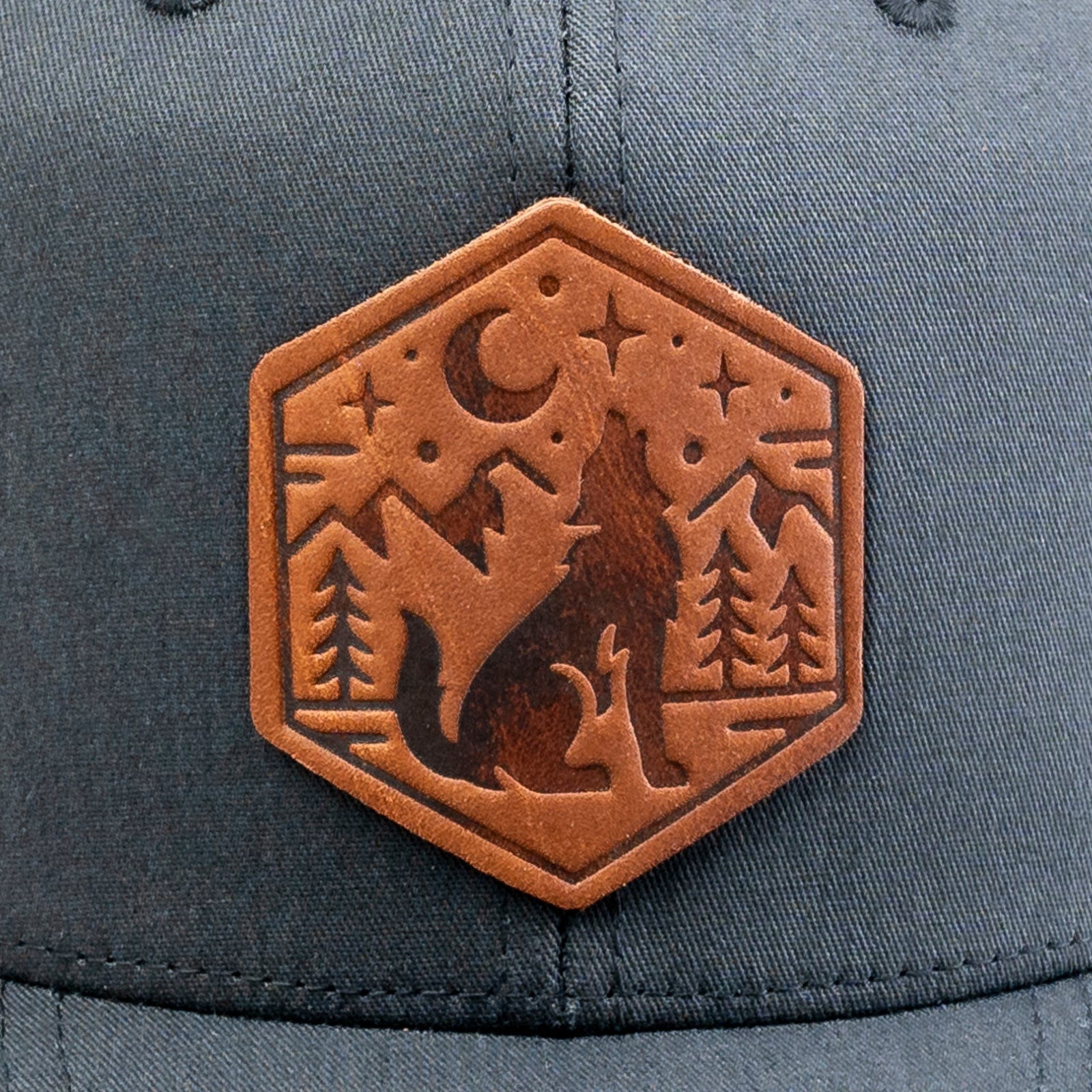 Howling Wolf Trucker Hat for Men & Women - Adjustable Snapback Cap for Outdoor, Hiking, and Casual Wear
