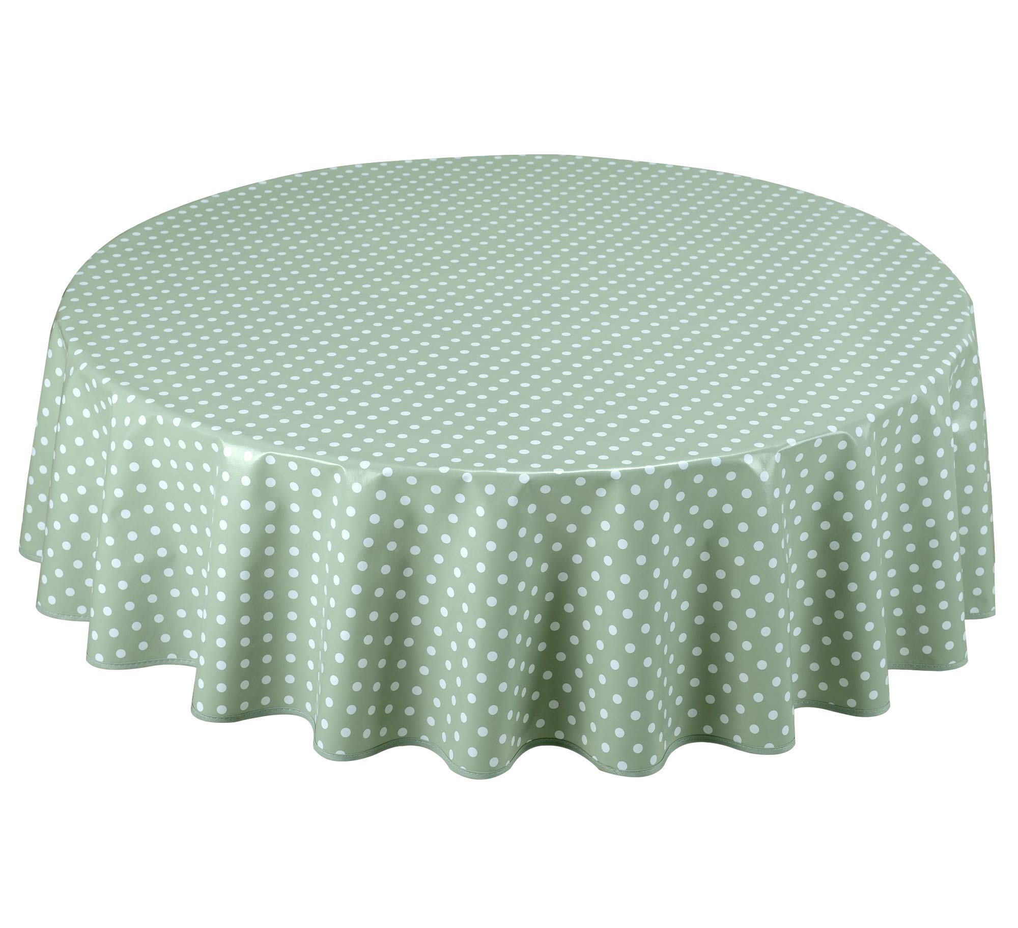 Round Oilcloth PVC Wipe Clean Tablecloth 55