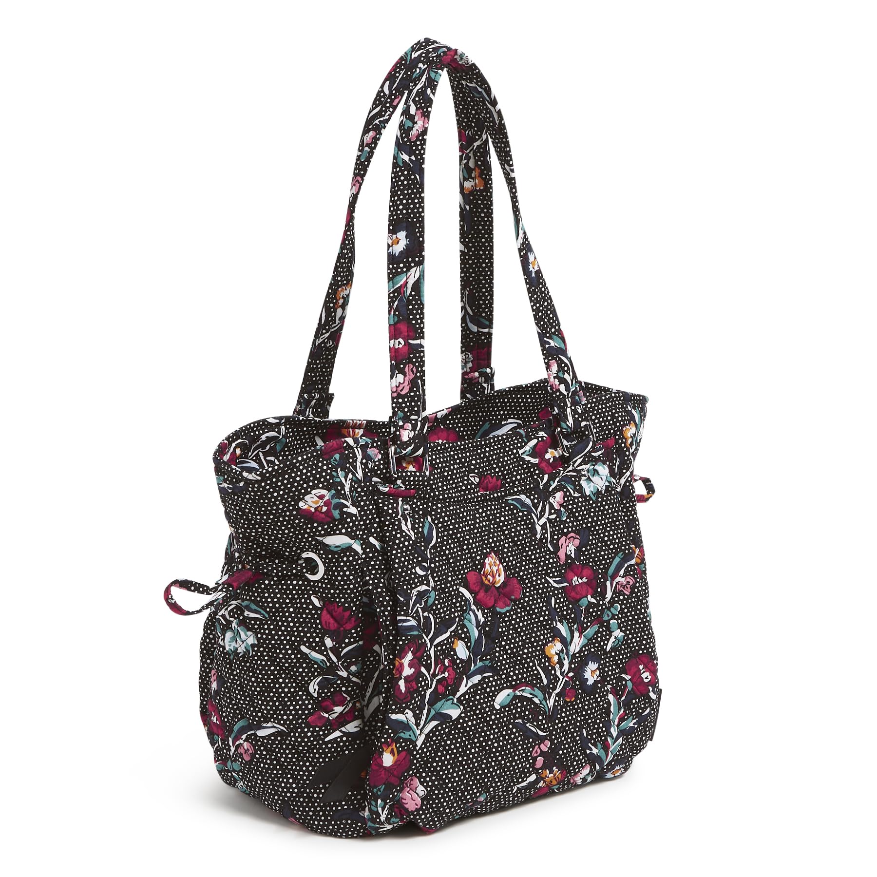 Vera Bradley Women's Cotton Glenna Satchel Handbag - Stylish Crossbody Purse for Work, Travel & Everyday Use