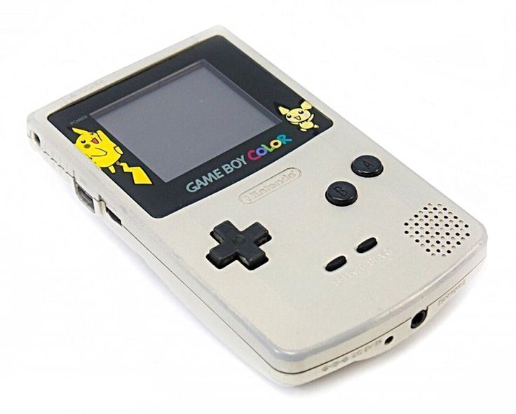 Original Game Boy Color Console - Pokemon Gold & Silver Limited Edition - Retro Gaming Gift for Collectors & Fans - Perfect for Nostalgic Play & Display