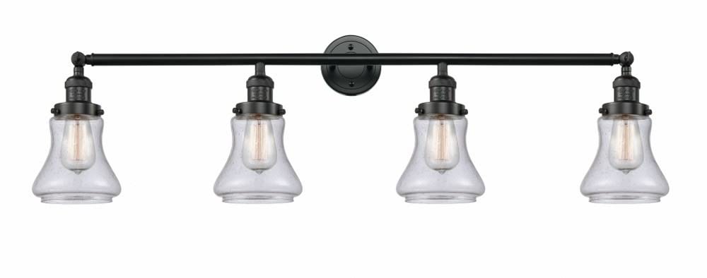 Franklin Restoration Collection 4-Light Bathroom Vanity Fixture in Black - Modern Elegance for Bathroom & Powder Room Lighting
