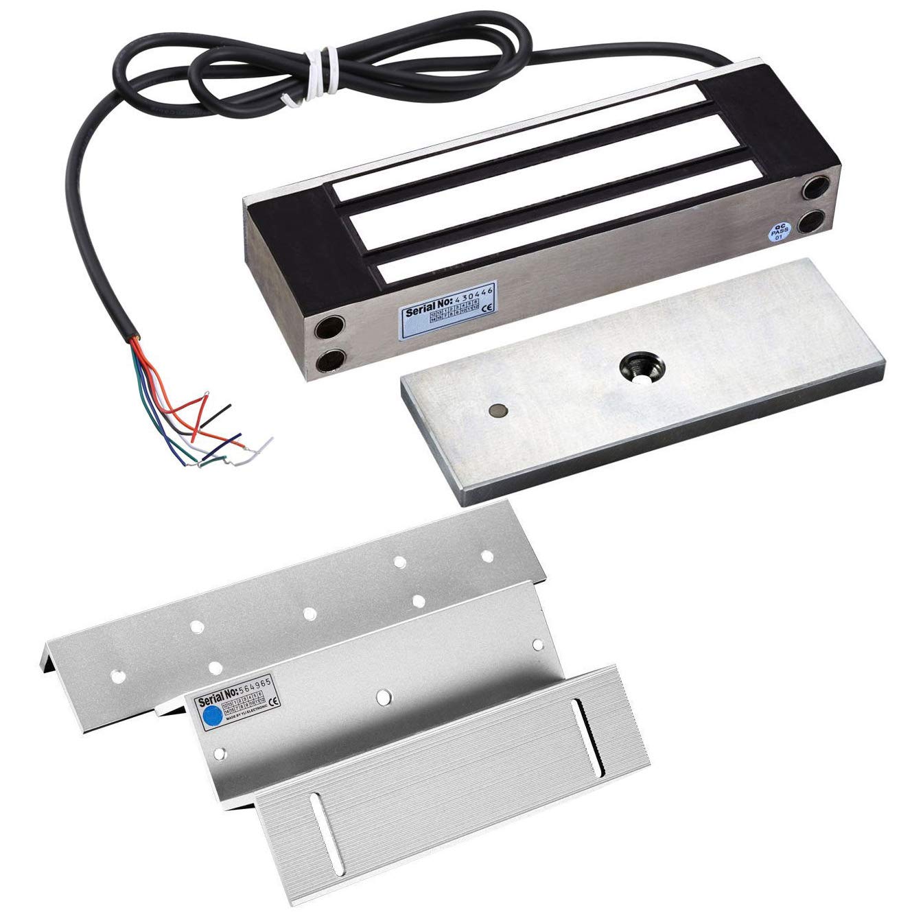 UHPPOTE 1200Lb Heavy Duty Outdoor Electric Magnetic Lock with Mounting Bracket - Secure Inswinging Doors for Commercial Buildings, Offices & Smart Home Security Systems