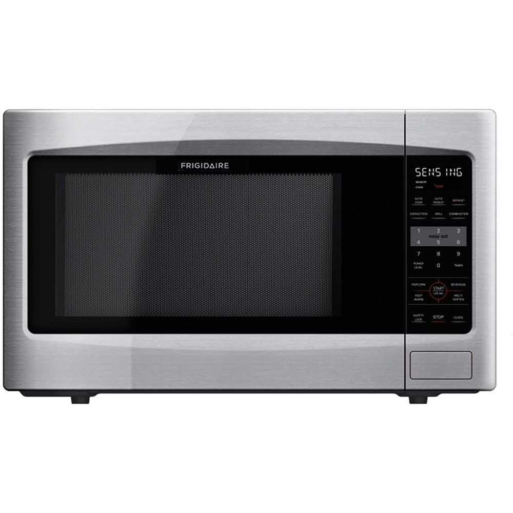 Frigidaire 2.2 Cu. Ft. Stainless Steel Countertop Microwave Oven - Renewed | Compact & Energy Efficient | Perfect for Small Kitchens, Dorms & Office Spaces