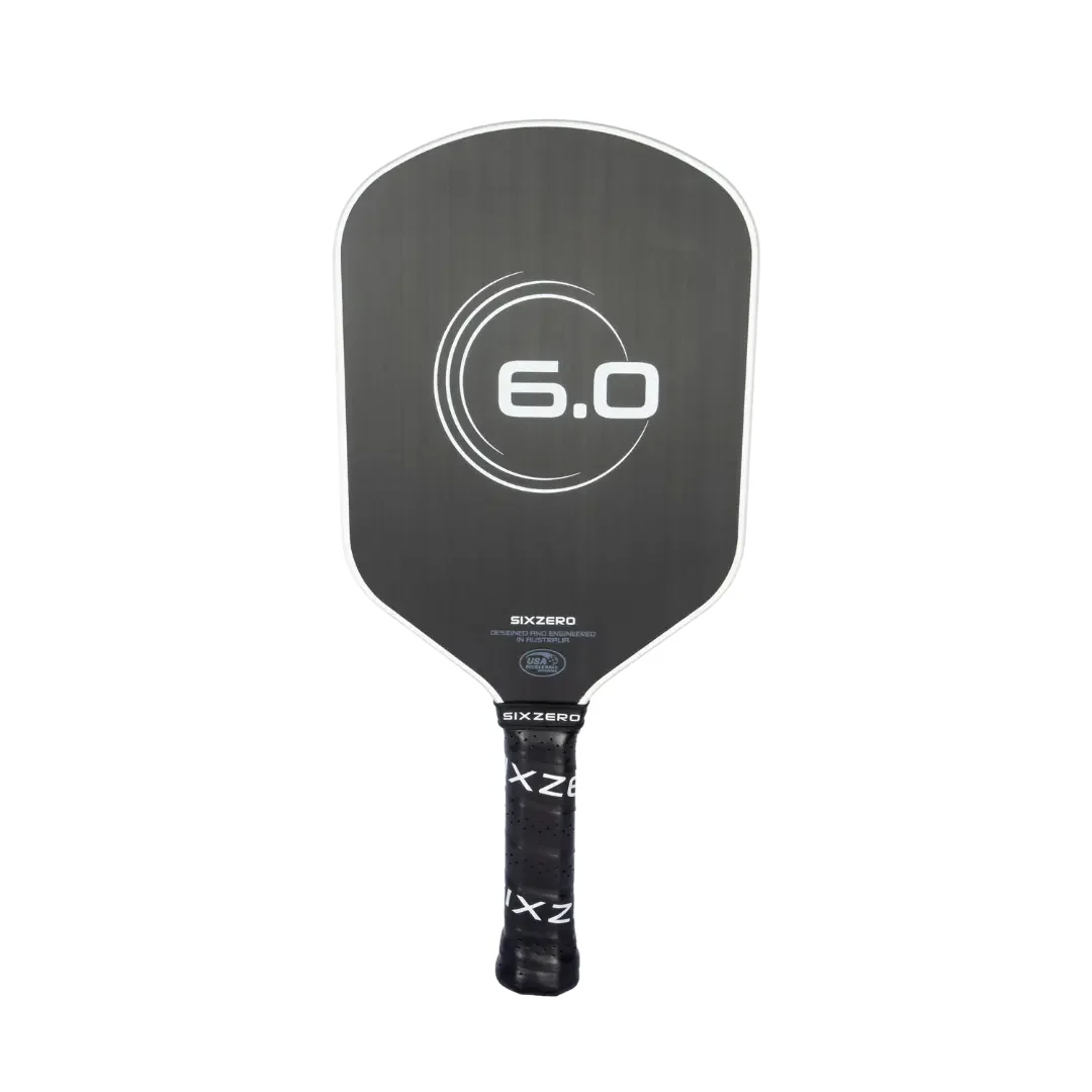 Six Zero Infinity Edgeless Double Black Diamond Control Pickleball Paddle - Premium Performance for Competitive Play & Tournament Use