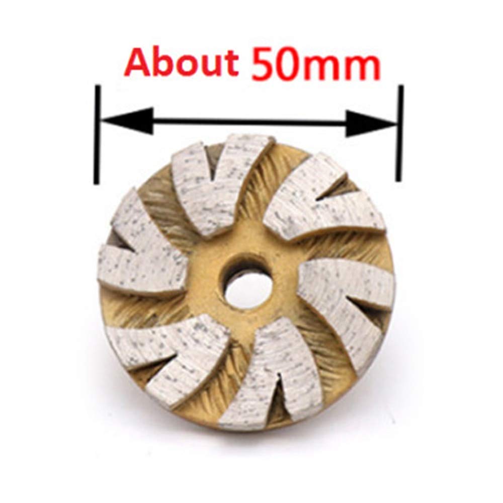 Premium Diamond Grinding Wheel Cup Disc - 35/50/56mm for Concrete, Granite, Marble & Tile Cutting - Heavy Duty Grinder Tool (50mm) - Perfect for Countertop Resurfacing, Stone Polishing & DIY Home Renovation Projects