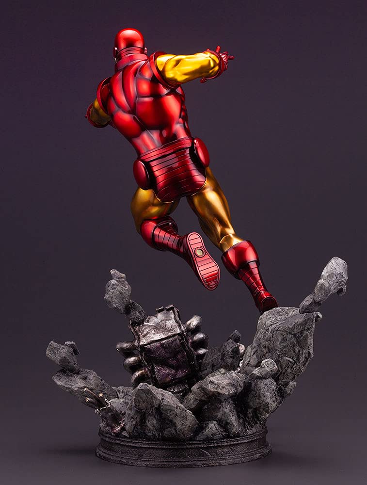 Marvel Avengers Iron Man FIN Art Statue Collectible Figure - Premium Superhero Home Decor for Marvel Fans & Collectors | Perfect for Display Shelf, Office Desk, or Gift for Comic Lovers