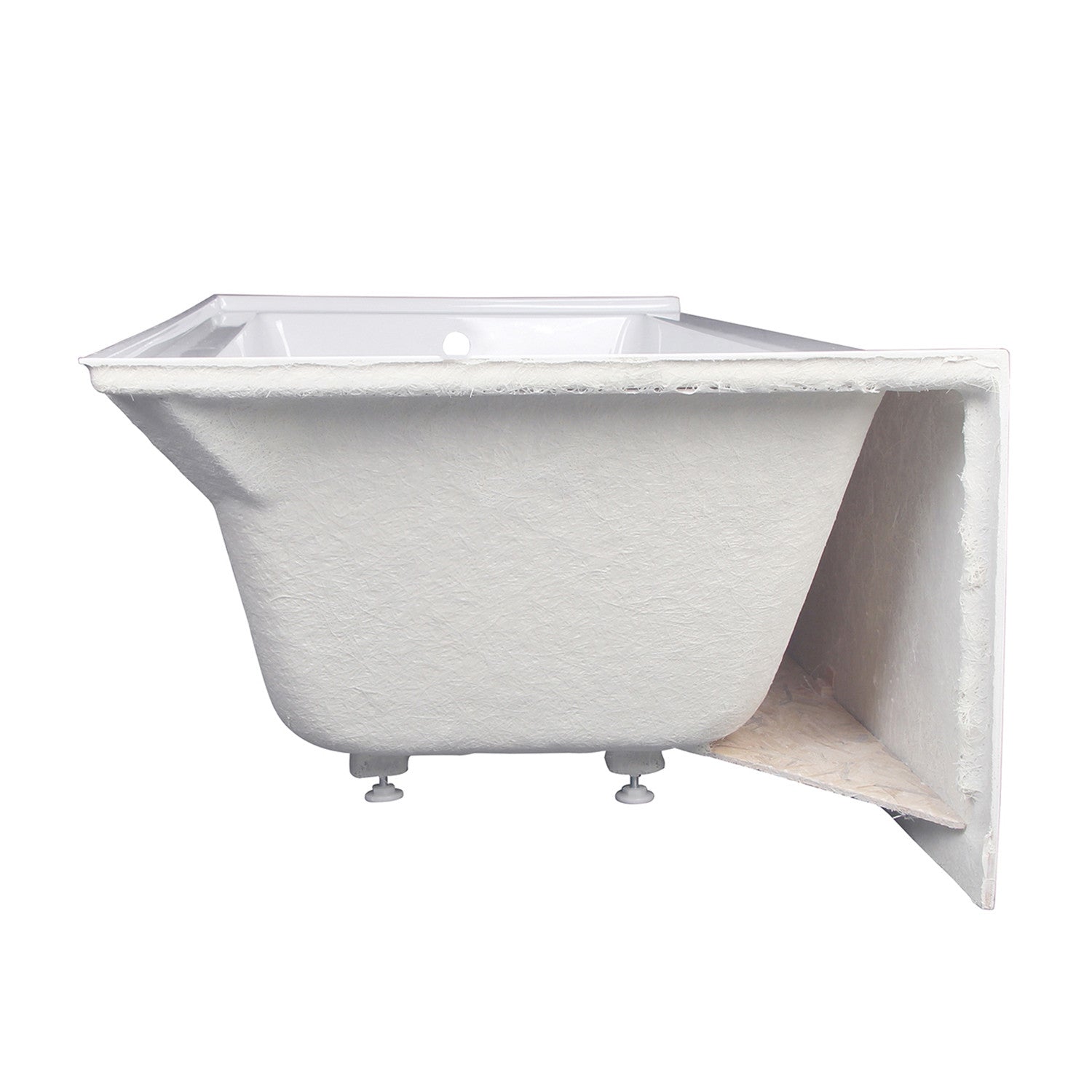 Aqua Eden VTAP603222R 60-Inch Acrylic Rectangular 3-Wall Alcove Bathtub - Right Hand Drain Hole, Glossy White - Perfect for Modern Bathroom Renovation & Spa-Like Relaxation
