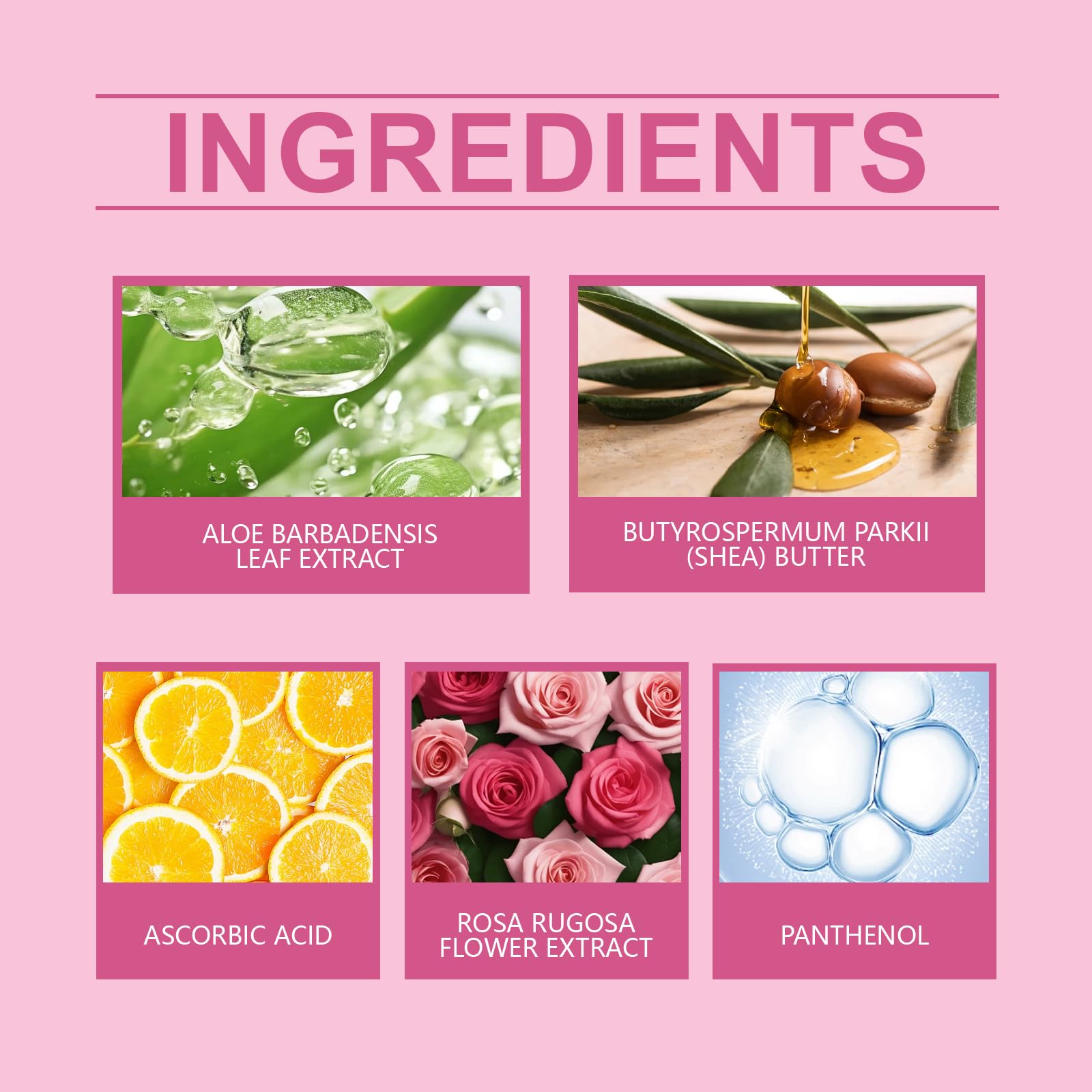 Natural Rose Extract Body Butter - Hydrating & Nourishing Skin Cream for Smooth & Refined Skin | Non-Greasy Fast Absorbing Body Moisturizer with Delightful Rose Fragrance | Perfect for Dry Skin Care & Daily Hydration (1 Pcs)