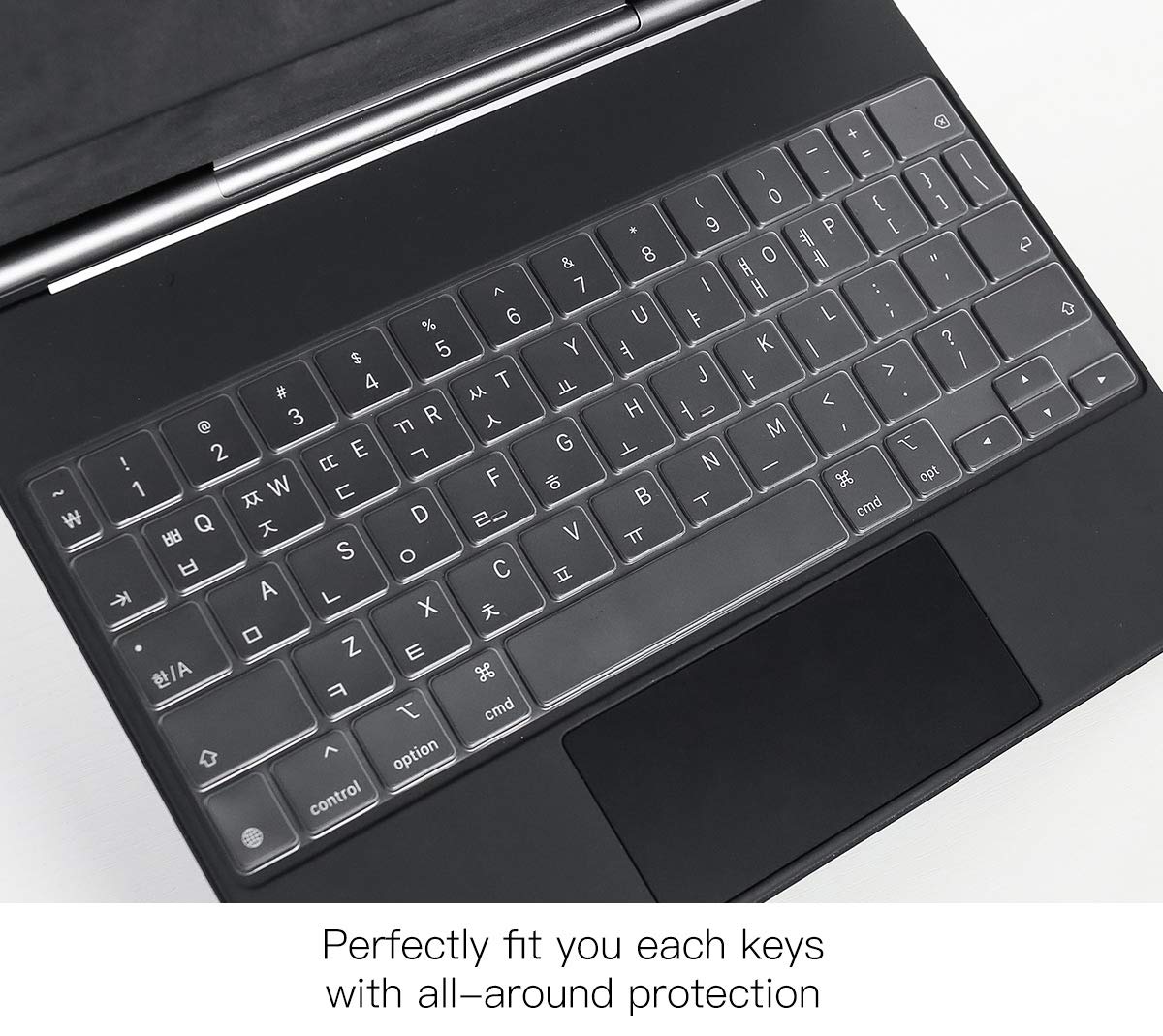 Ultra Thin Keyboard Cover for Apple iPad Air 11-inch (M2 2024/5th/4th Gen) & iPad Pro 11-inch (2022 M2/3rd/2nd Gen) - US Layout | Slim Protective Case for Magic Keyboard | Perfect for Work, Travel & Home Office Use