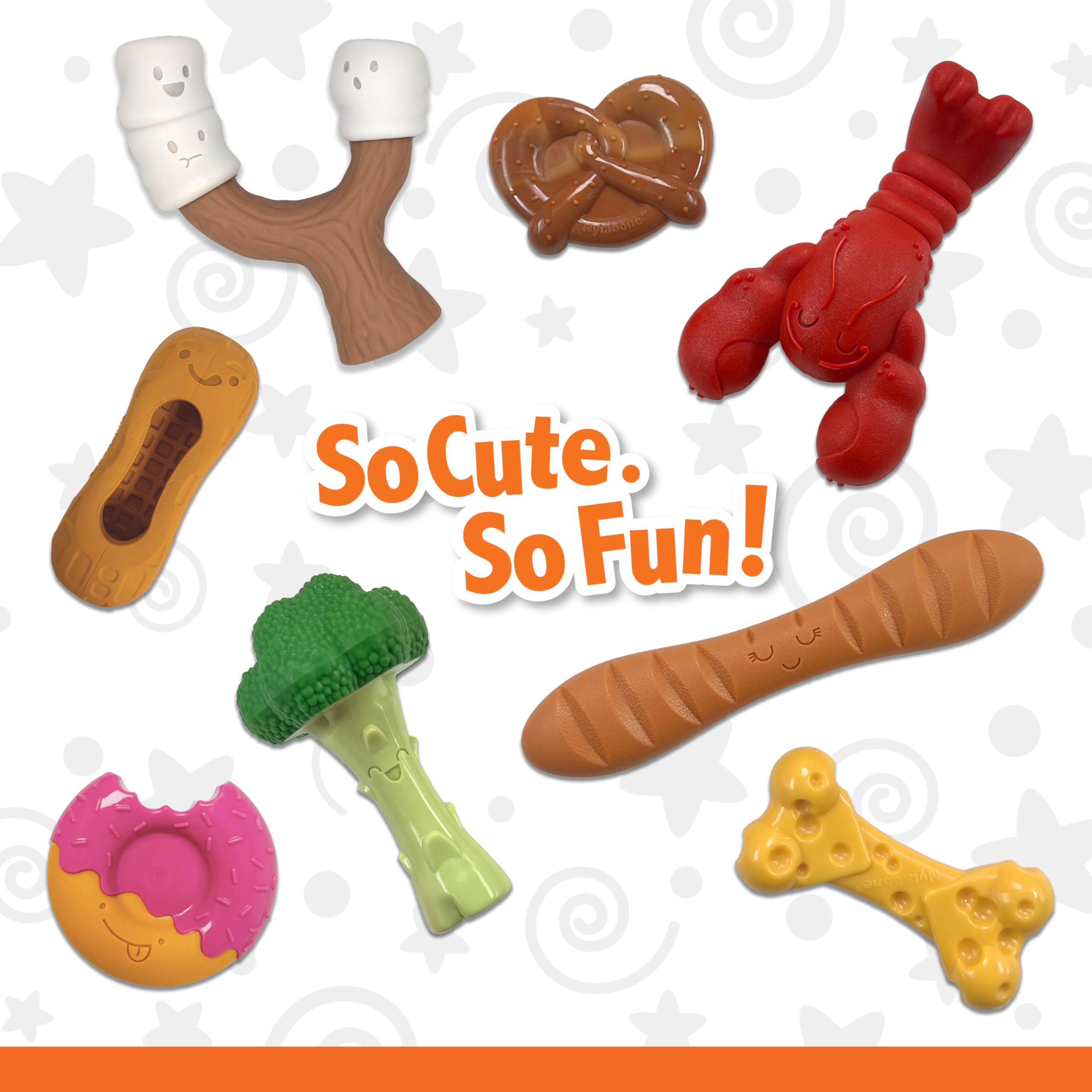 Nylabone Pretzel Power Chew Toy for Large Dogs 50+ lbs - Durable Bacon & Peanut Butter Flavored Dog Bone for Aggressive Chewers - Perfect for Teething, Boredom Relief, and Dental Health (1 Count)