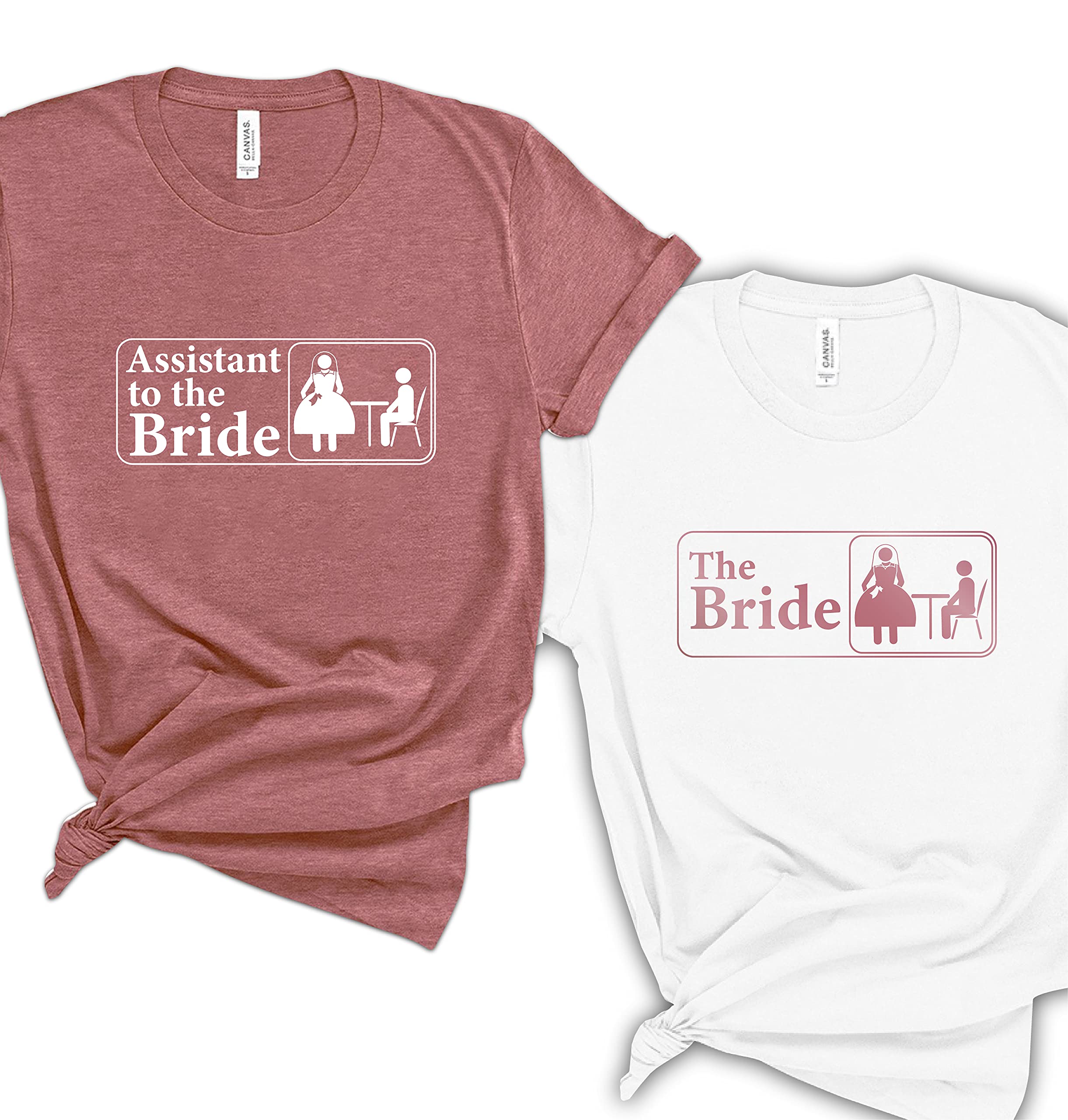 Bride and Bridesmaid Shirts - Funny Bachelorette Party T-Shirts for Women, Cute Wedding Crew Outfits, Perfect Bachelorette Party Gifts - Ideal for Bridal Showers, Wedding Rehearsals & Girls' Night Out