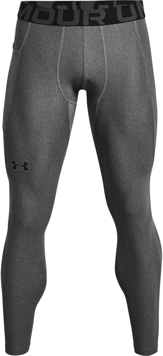 Under Armour HG Armour 3/4 Compression Leggings for Men - Moisture-Wicking Workout Pants for Running, Gym & Training