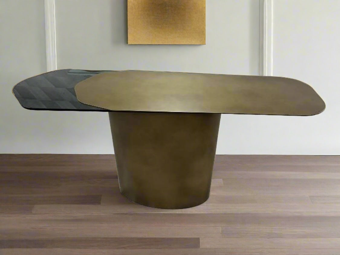 Modern Irregular Kaylee Console Table - Mid Century Entryway Sofa Table for Hallway, Living Room & Bedroom Decor