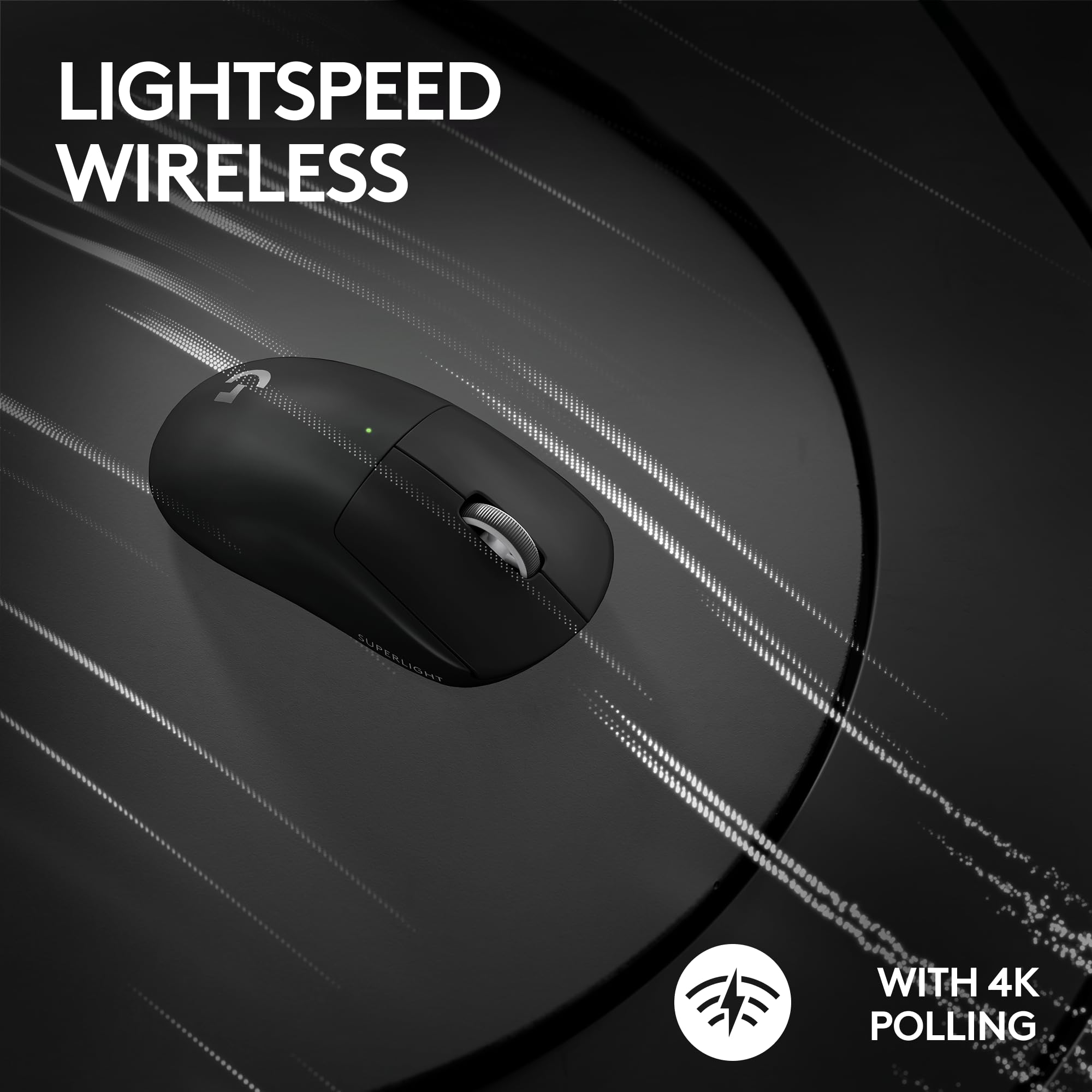 Logitech G PRO X SUPERLIGHT 2 Wireless Gaming Mouse - 60g Ultra-Lightweight, 5 Programmable Buttons, 44K DPI Optical Sensor, 8K Hz Polling Rate, USB-C Charging for PC & Mac - Perfect for Esports, FPS & Competitive Gaming