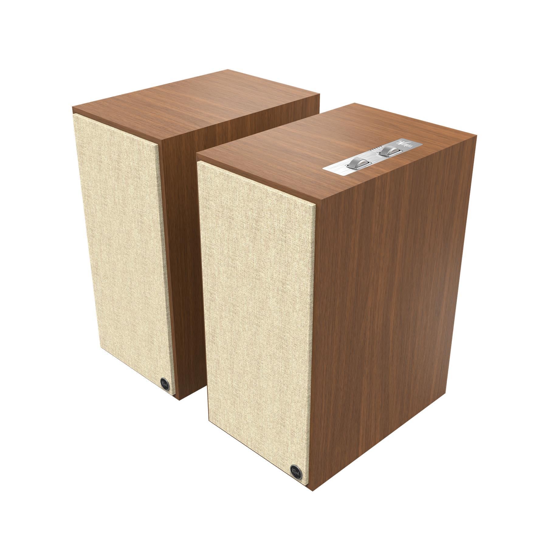 Klipsch The Nines Powered Bookshelf Speakers - High-Fidelity Audio with Bluetooth & USB | Perfect for Home Theater, Music Studio & Gaming Setup