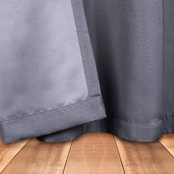 Linen Blackout Curtains Set - Washable Room Darkening Window Panels for Bedroom & Living Room - Light Blocking Thermal Insulated Drapes for Better Sleep & Energy Efficiency