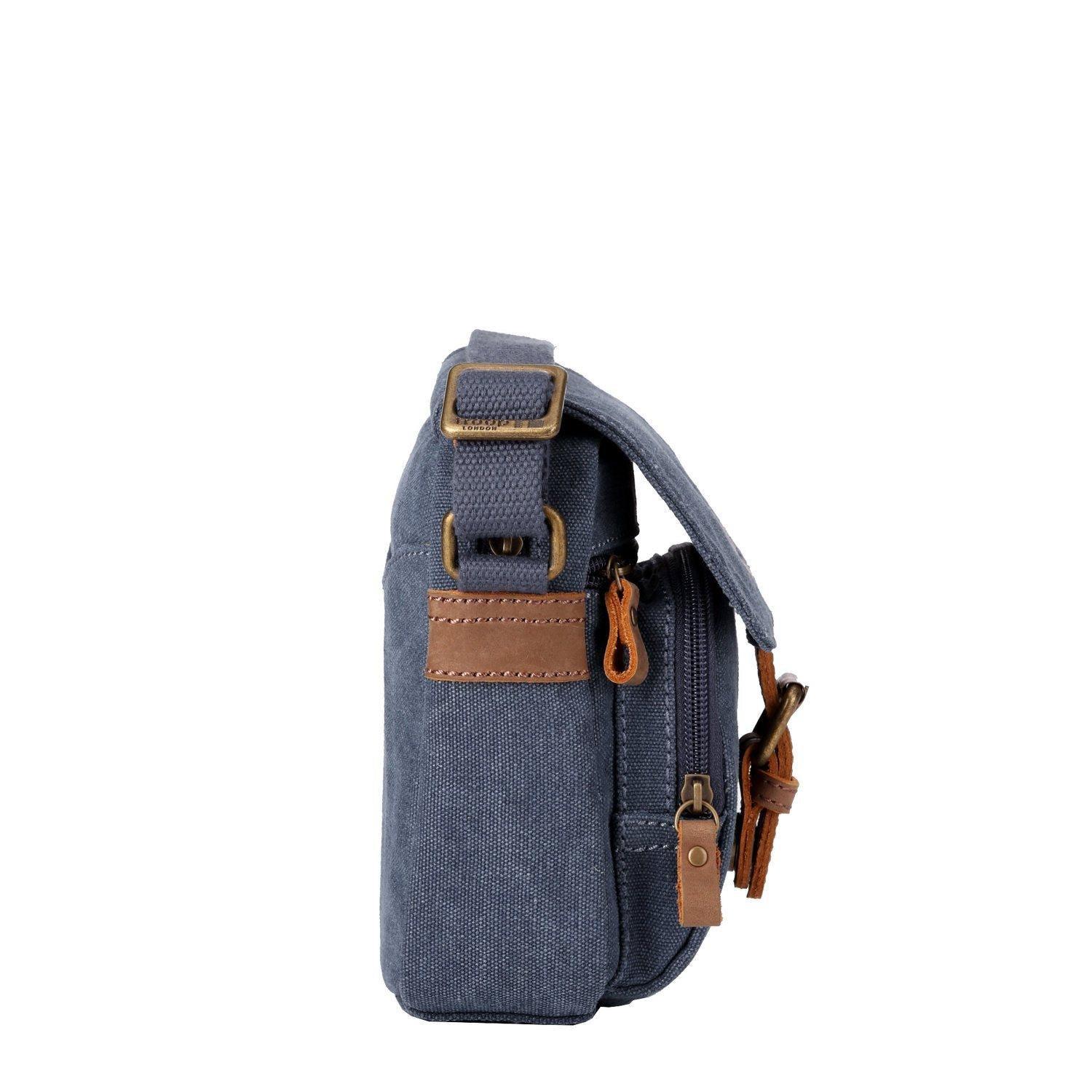 TRP0213 Troop London Classic Canvas Crossbody Bag for Men & Women - Stylish & Durable Everyday Shoulder Bag for Work, Travel & Casual Outings