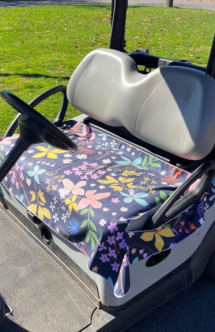 Premium Microfiber Golf Cart Seat Cover - Lightweight & Water-Resistant Blanket for Club Car & EZGO | Portable Golf Accessories | Perfect for Golf Courses, Camping & Outdoor Sports