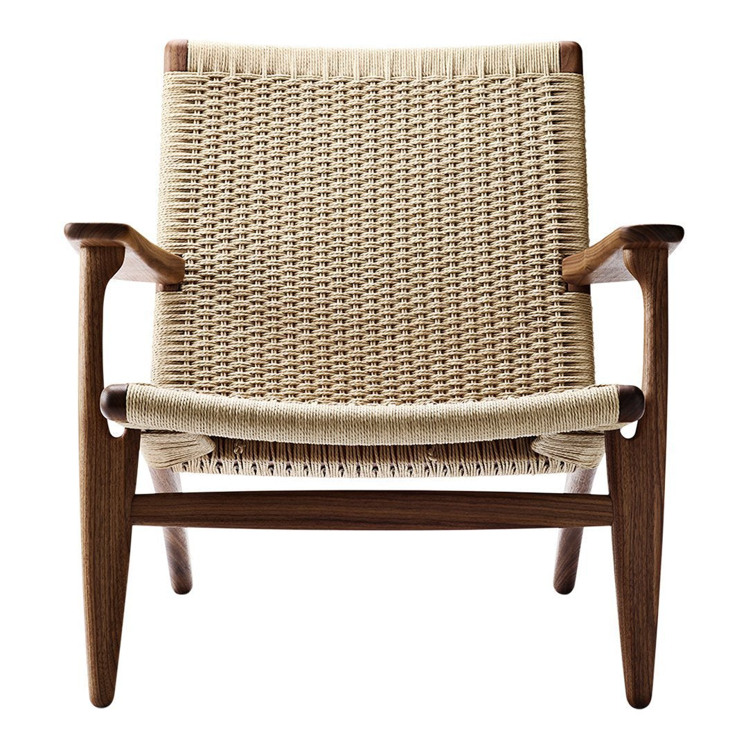 Hans Wegner CH25 Easy Chair | Mid-Century Modern Lounge Chair | Handcrafted Teak Wood & Paper Cord Design | Perfect for Living Room, Office & Reading Nook