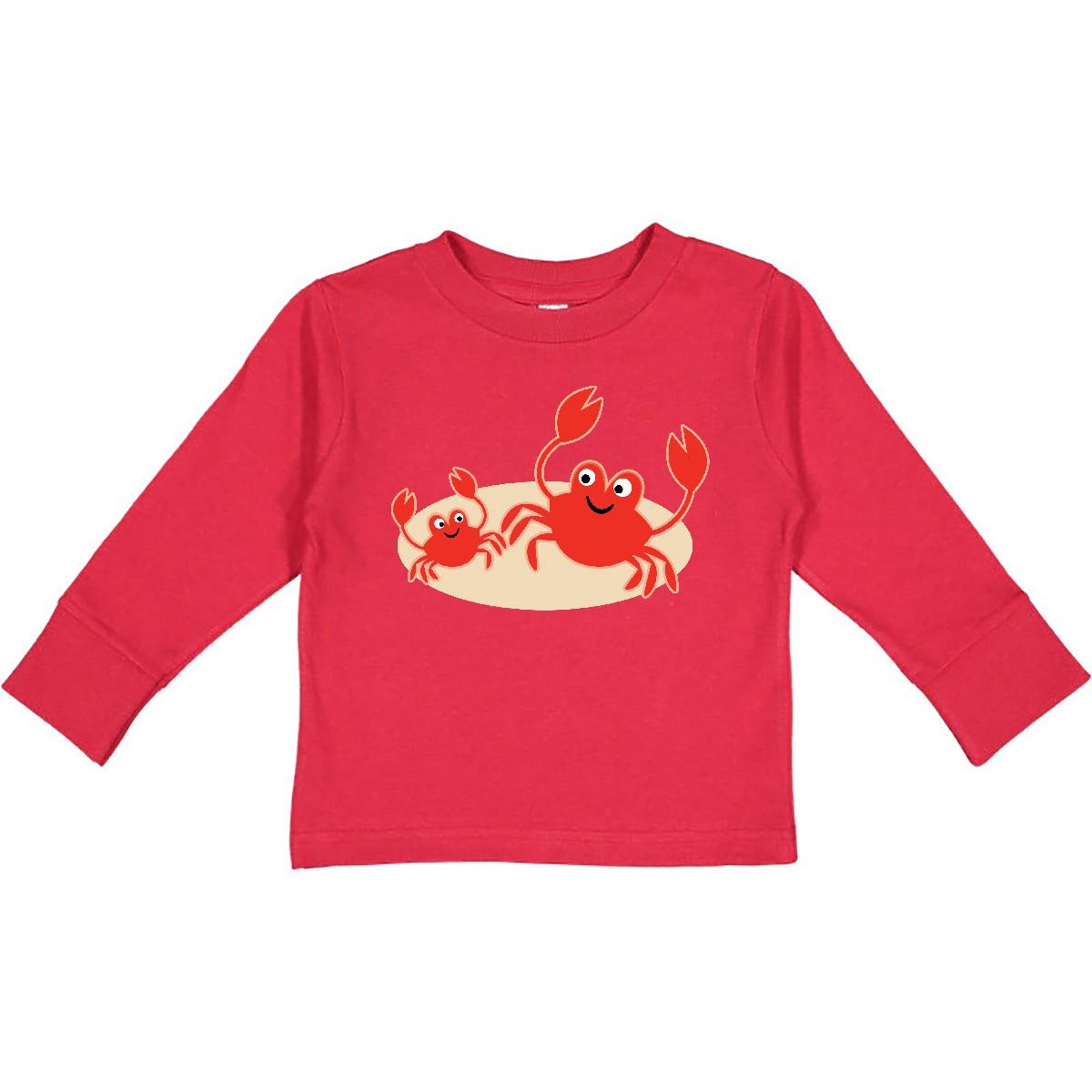 Inktastic Beach Crabs Cute Vacation Toddler Long Sleeve T-Shirt for Boys & Girls - Soft Cotton Kids Shirt for Summer, Beach Trips & Family Vacations