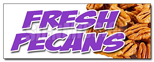 24-Inch Fresh Pecans Decal Sticker - Premium Shelled Southern Georgia Nuts | Healthy Snack Gift for Holidays, Baking & Home Decor
