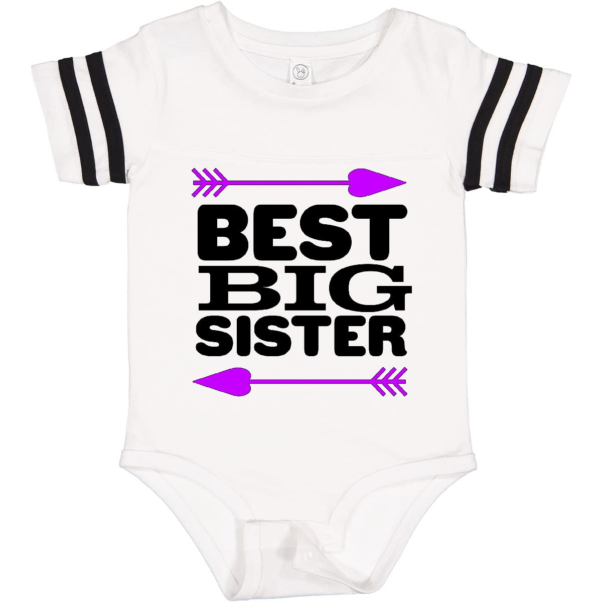 Inktastic Best Big Sister Baby Bodysuit - Cute Matching Outfit for Siblings, Newborn & Toddler Girls - Perfect for Family Photos, Birth Announcements & Sibling Bonding Moments
