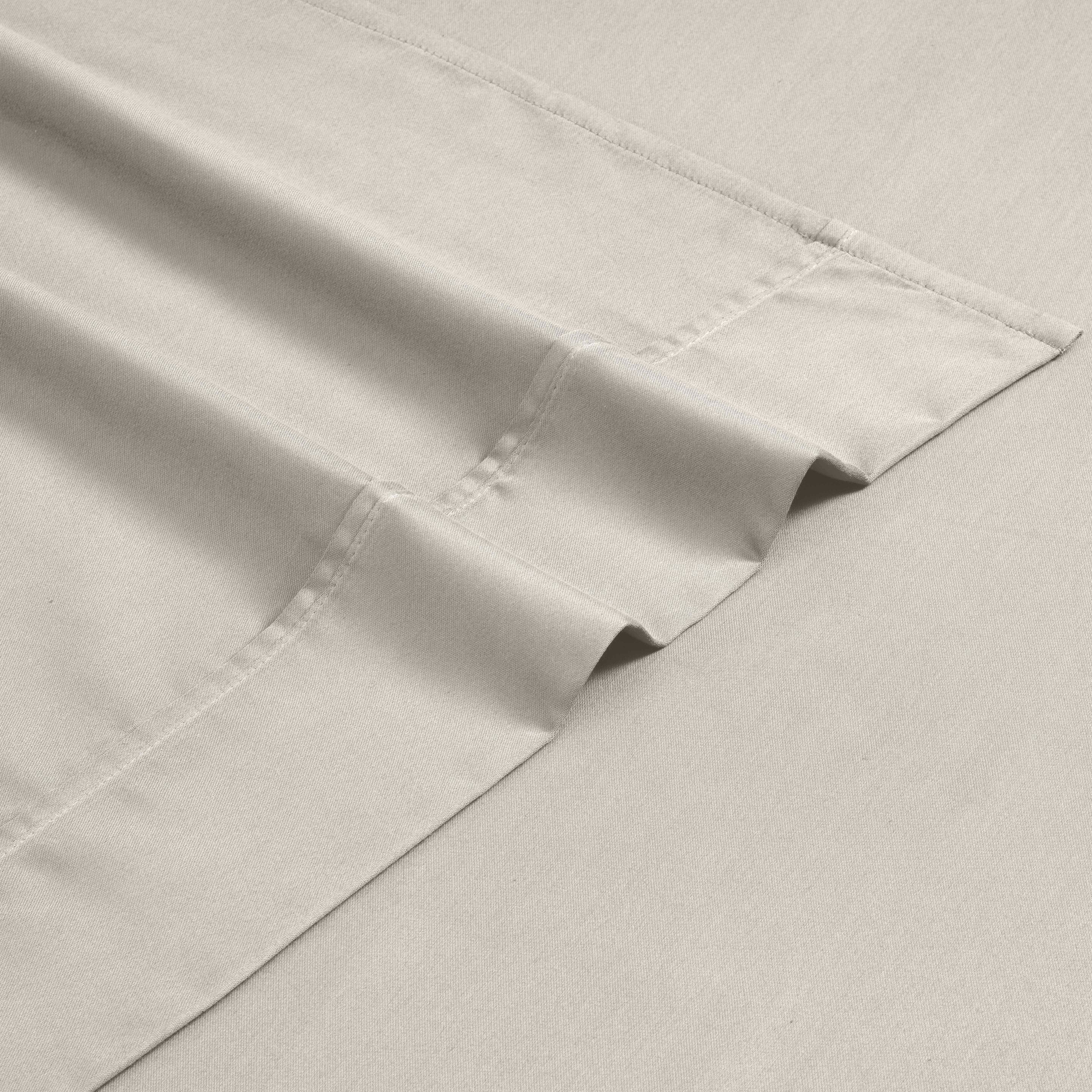 1200 Thread Count Cotton Rich Solid Deep Pocket Bed Sheet Set - Queen Size, Ultra Soft & Breathable - Perfect for Luxury Hotels, Guest Rooms & Master Bedrooms