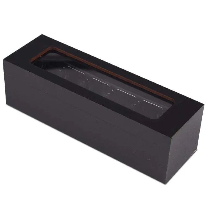 Premium Wooden Macaron Gift Box with 6-Slot Divider - Perfect for French Pastries, Desserts & Party Favors Storage