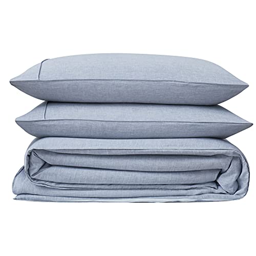 100% Linen-blue