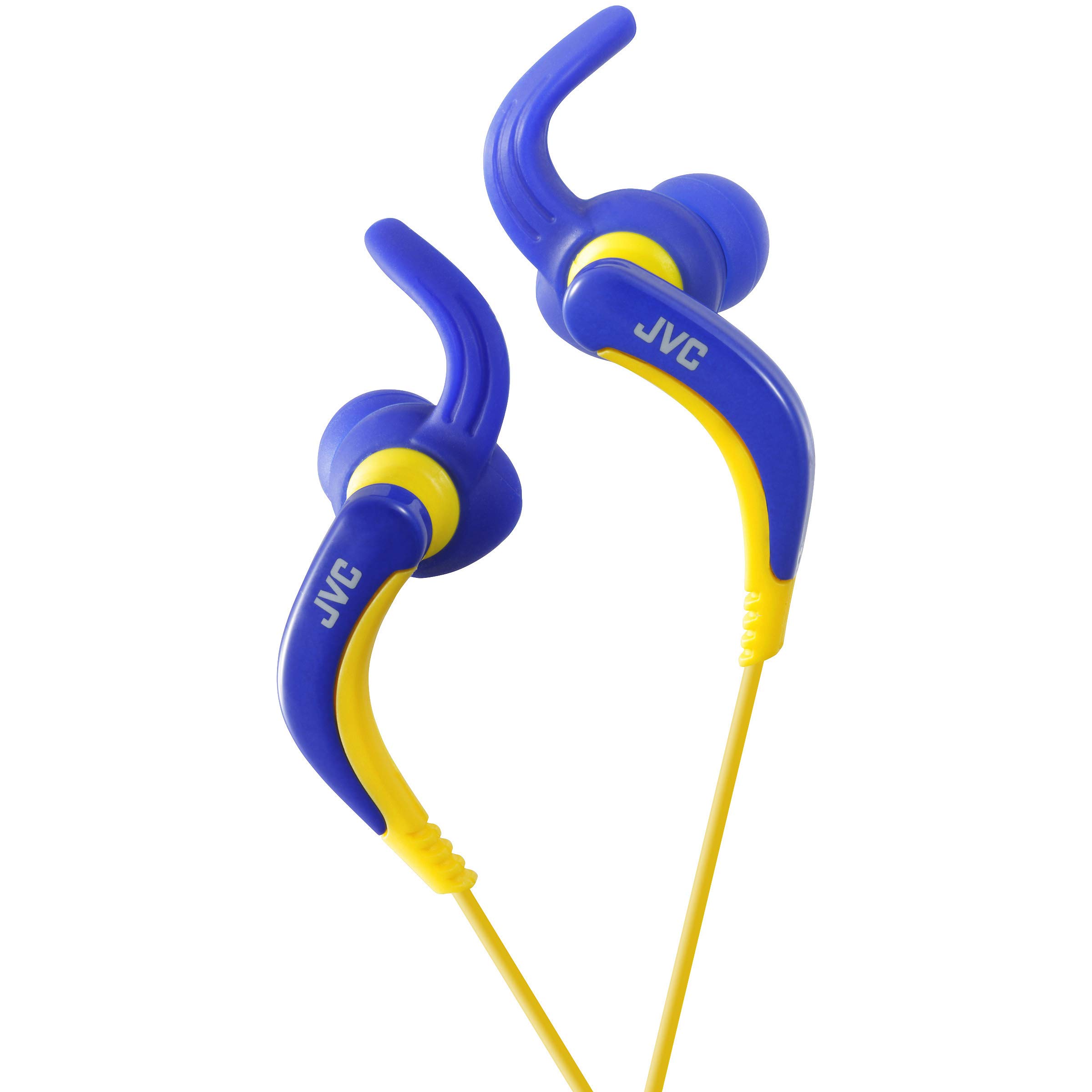 JVC HAETX30A Extreme Fitness Headphones - Wireless Bluetooth Sports Earbuds with Secure Fit, Sweatproof & Noise Isolation - Perfect for Running, Gym Workouts & Outdoor Activities (Blue)