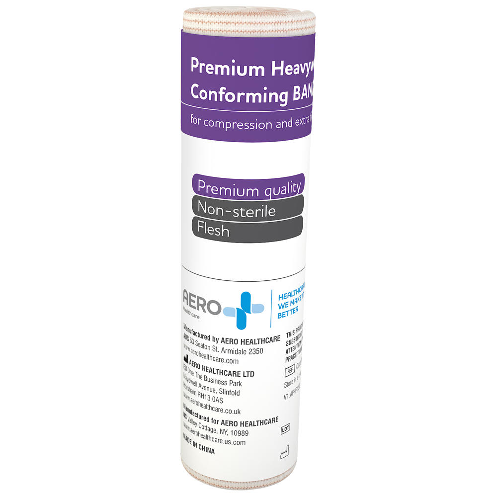 Premium Heavy Weight Conforming Bandages 15cm x 4.5m - 12 Pack - First Aid Medical Wrap for Sports Injuries, Wound Care & Veterinary Use