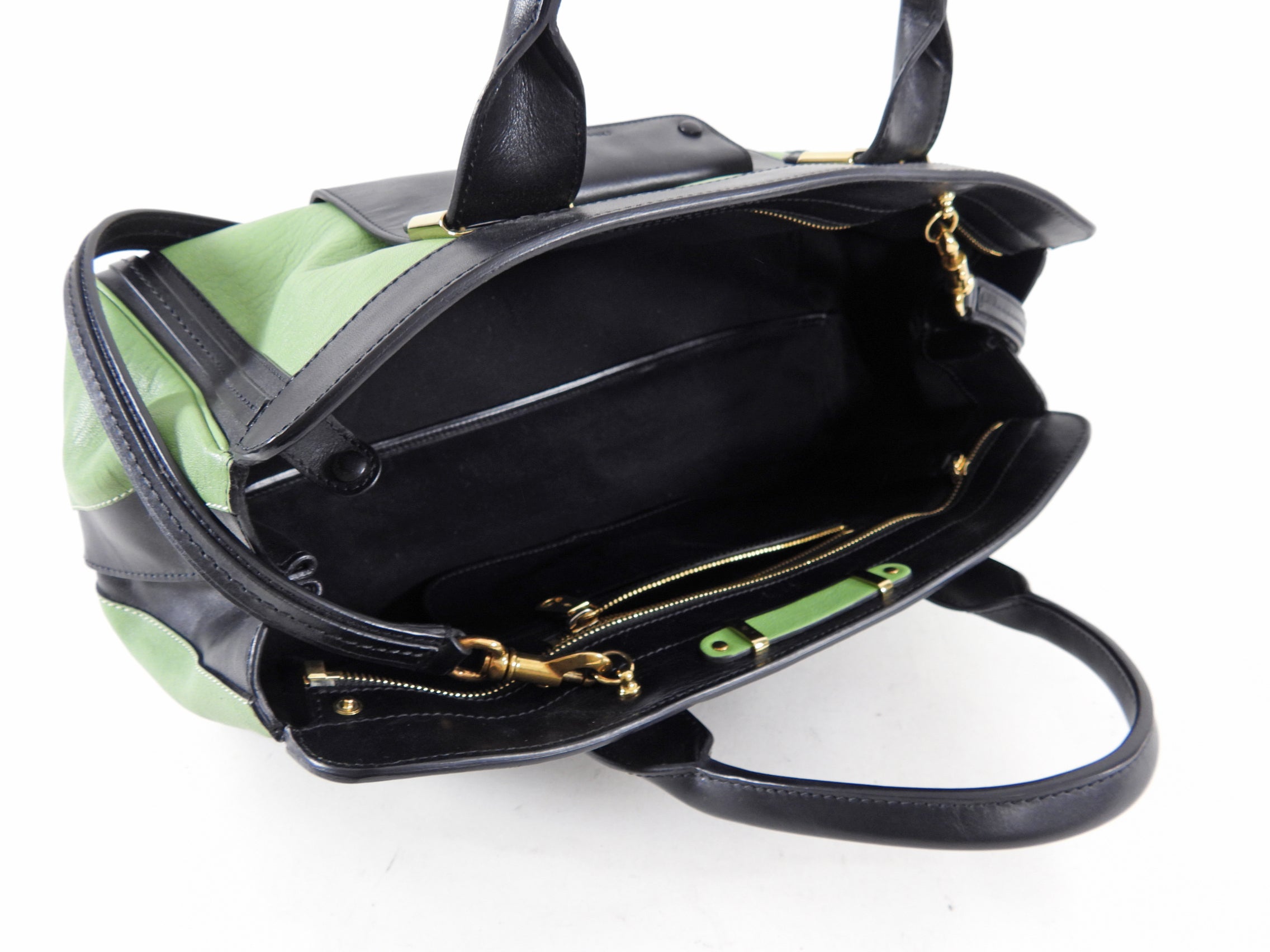 Chloe Alice Two-Way Satchel Handbag for Women in Mint Green & Black - Stylish Crossbody & Shoulder Bag for Work, Travel & Everyday Use