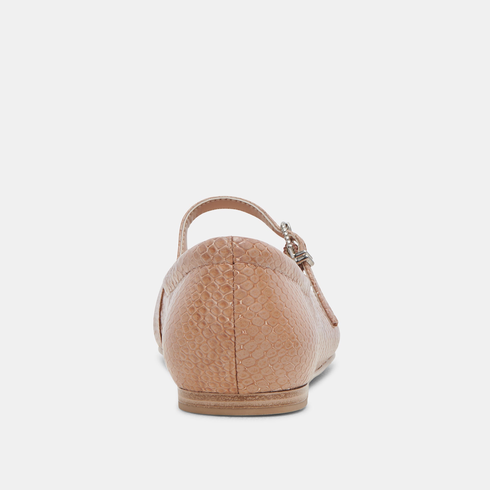 REYES Women's Ballet Flats - Toffee Snake Embossed Leather Loafers for Comfort & Style | Perfect for Office, Casual Wear & Travel