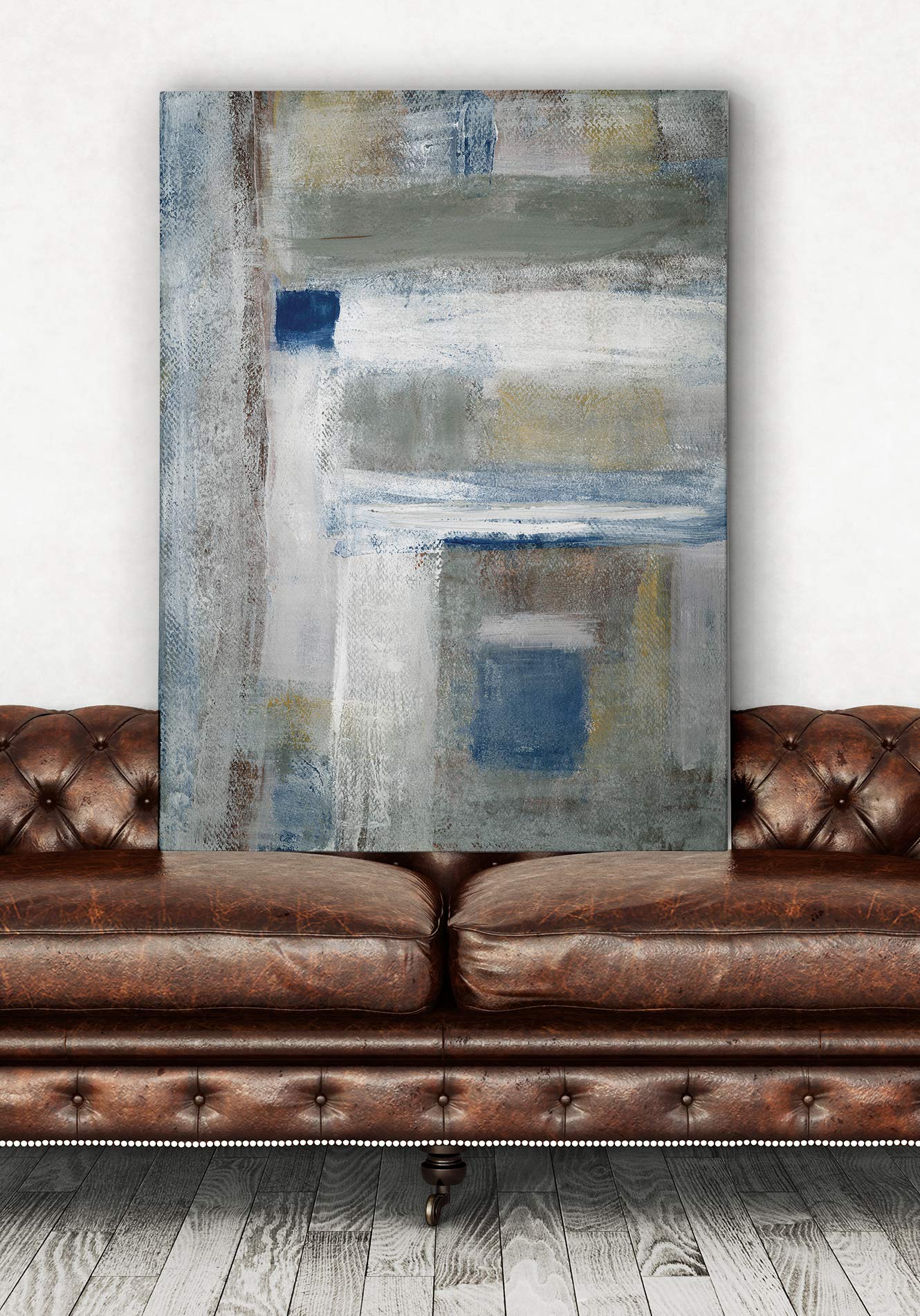 Tribeca I Gallery Wrapped Canvas Wall Art - Modern Abstract Painting for Living Room, Bedroom & Office Decor - Ready to Hang Home Wall Decor