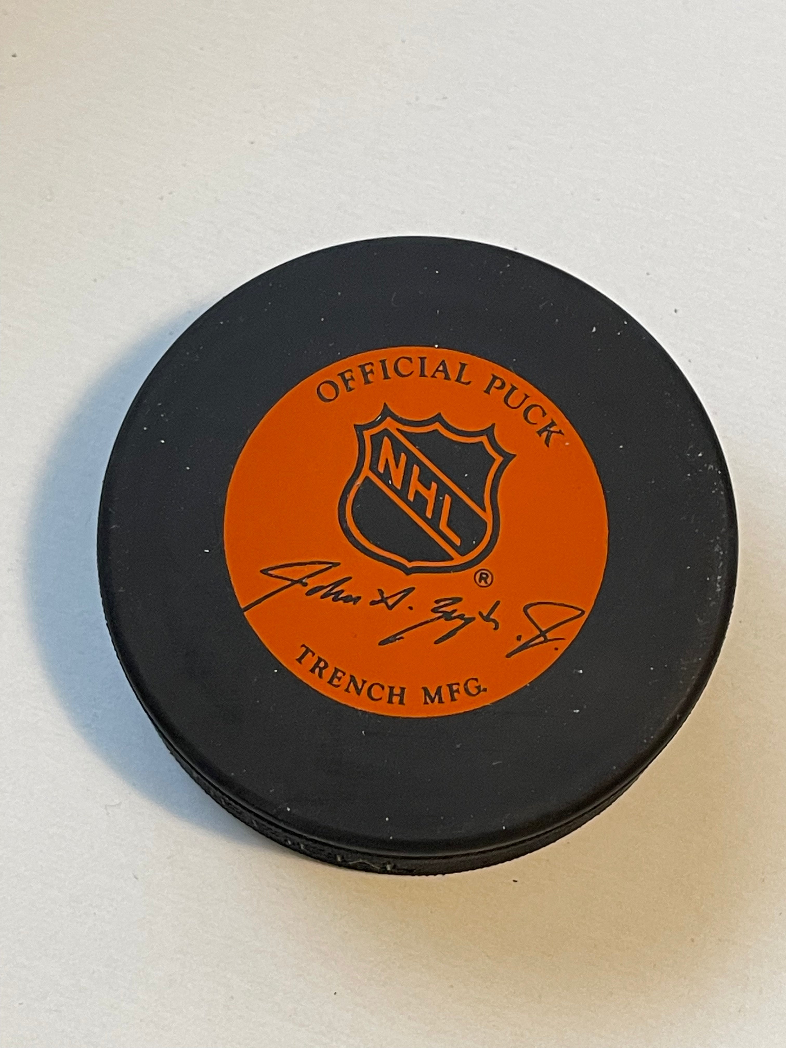 Authentic Phil Esposito Autographed Hockey Puck with COA - Perfect for NHL Collectors & Hockey Fans Display