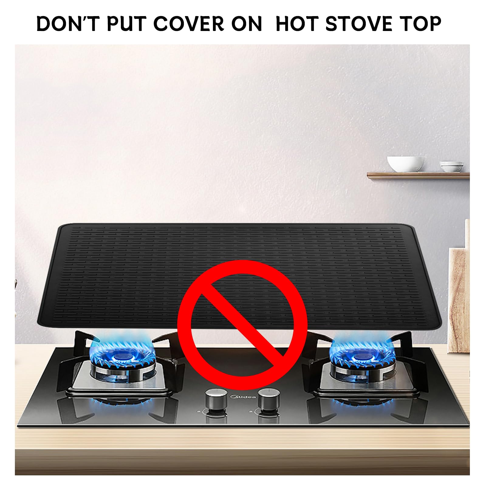 Heat-Resistant Silicone Stove Top Cover for Electric & Glass Cooktops - 28