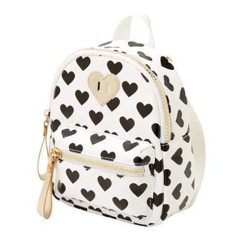 Cute Mini Backpack for Girls 3-6 - Heart Print Purse for School & Travel