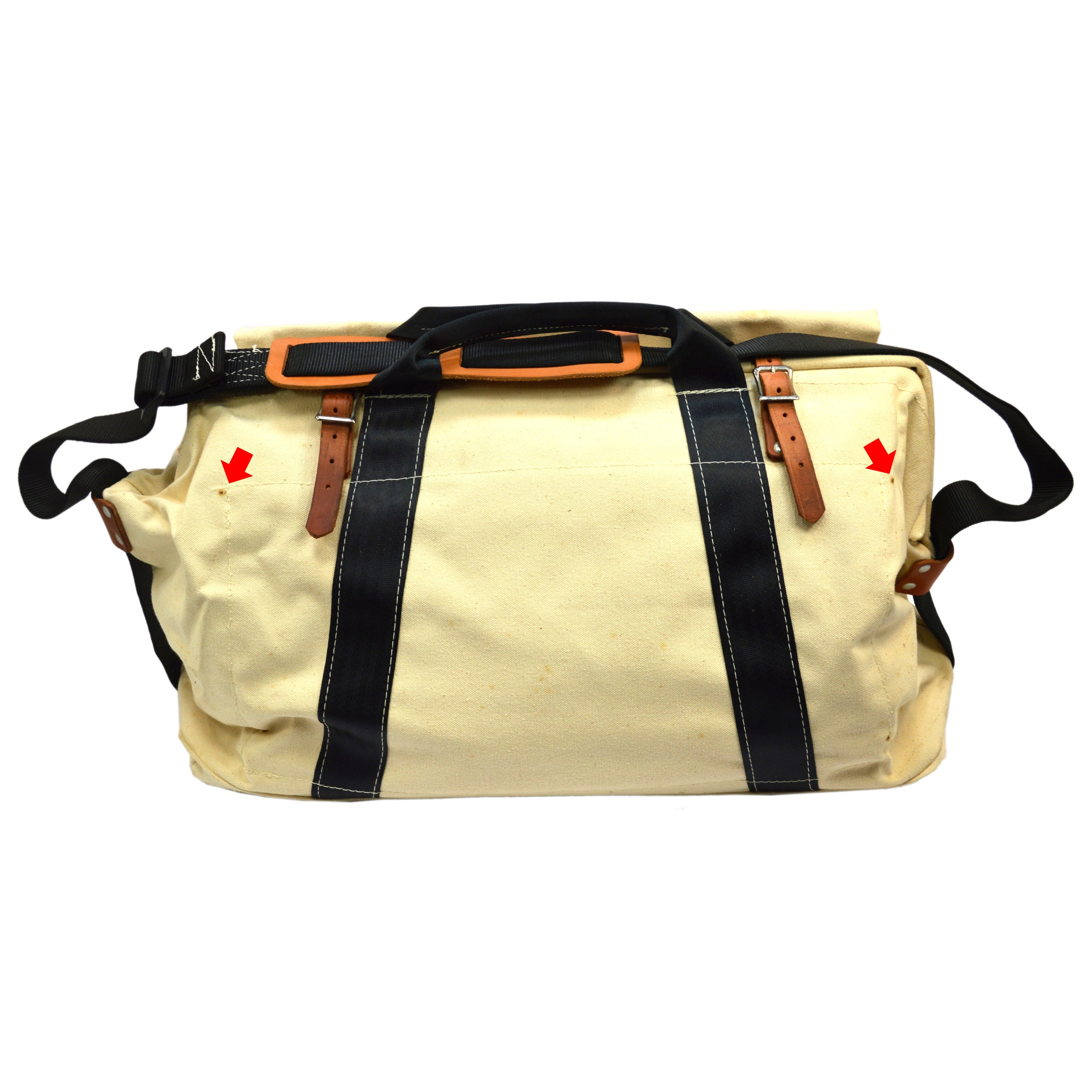 Bashlin Industries #12 Stainless Steel Tool Bag 22x13x11 - Heavy Duty Canvas Linemen Tools for Electricians & Contractors - Perfect for Work Sites & Outdoor Repairs