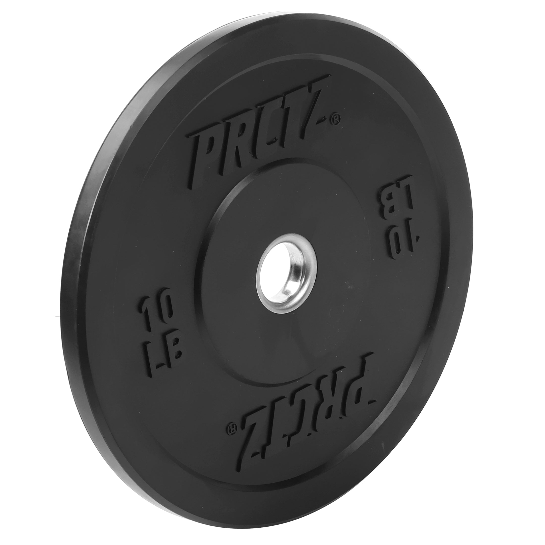 PRCTZ Olympic Bumper Weight Plates with Steel Insert - 10lb & 45lb Options for CrossFit, Powerlifting & Home Gym Workouts