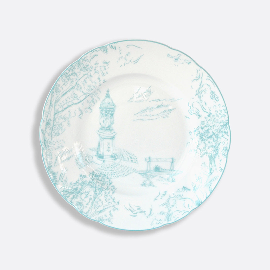 Tout Paris Salad Plates Set of 6 - Elegant French Dinnerware for Entertaining - Perfect for Salads, Appetizers & Dinner Parties