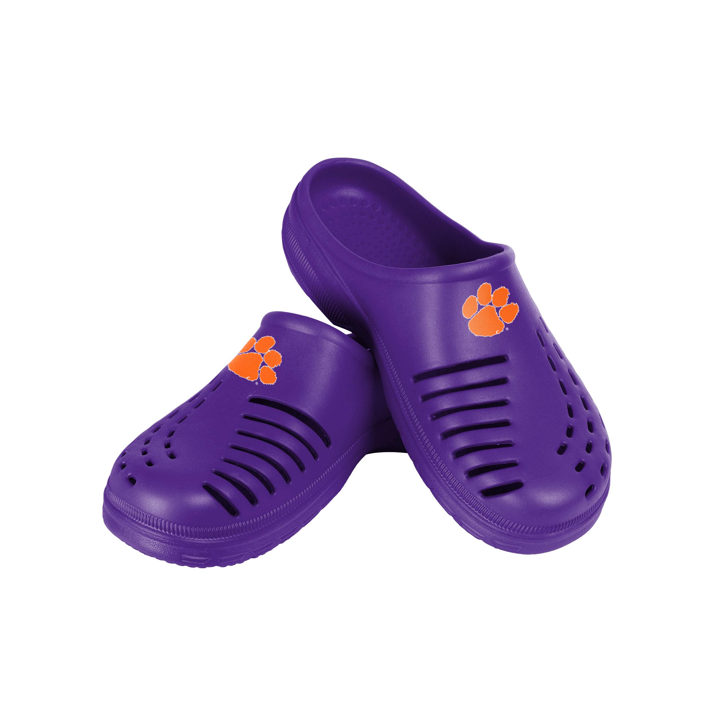 FOCO NCAA Unisex Team Logo Solid Clogs - Comfortable Waterproof Slip-On Shoes for Men & Women - Perfect for Pool, Beach, Spa, and Indoor Use