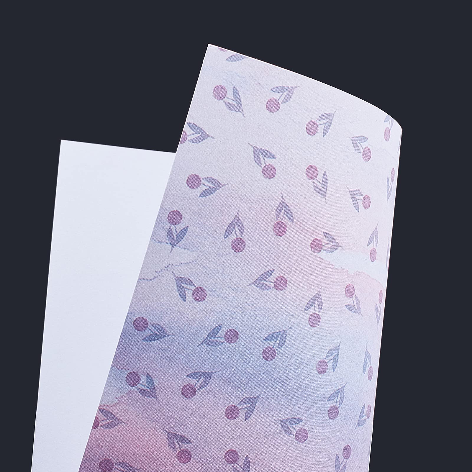 GORGECRAFT 24 Sheets Purple Floral Pattern Paper Pack - 6x6
