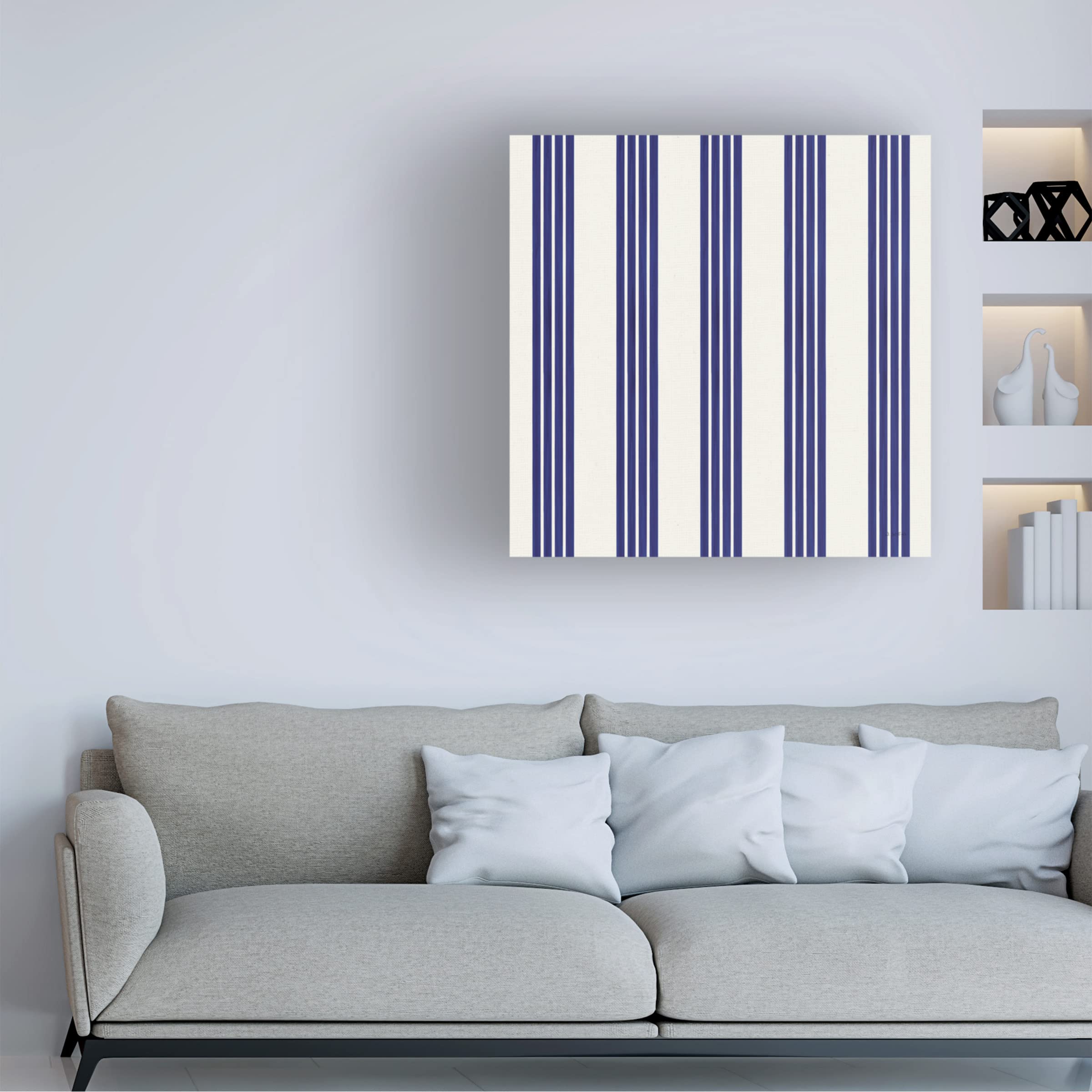 James Wiens 'Beach Time Pattern IIA' Canvas Wall Art Print - Coastal Decor for Living Room, Bedroom & Office - Modern Seascape Painting for Home & Office Decor